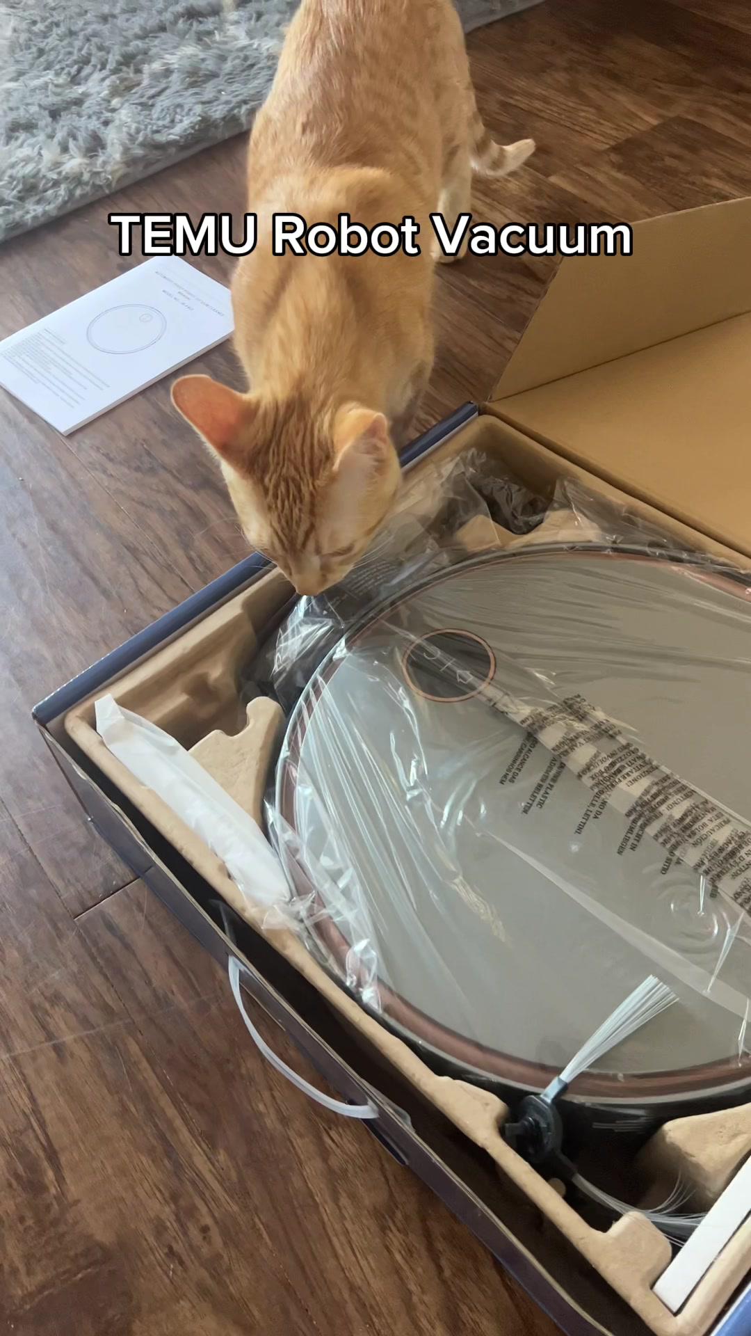 This vacuum is CLUTCH, you need to check temu out! 🔍code: dnh8244 in #temu search bar for Special Offers🎁 or check 🔗 in bi0 (app new users only with qualifying orders) #cats #trendwatch #catsoftiktok #robotvacuum #cleaninghacks #fyp