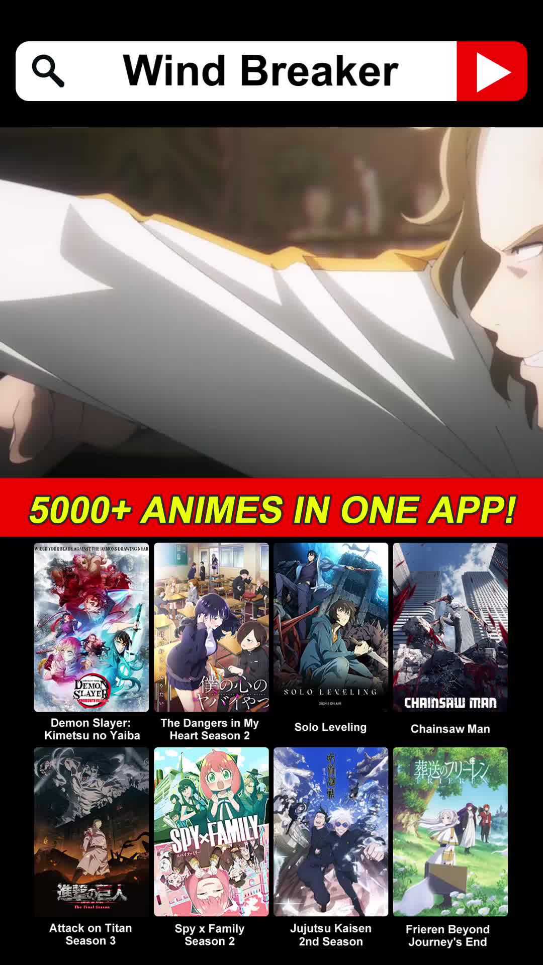 Download to watch the Hot-blooded anime