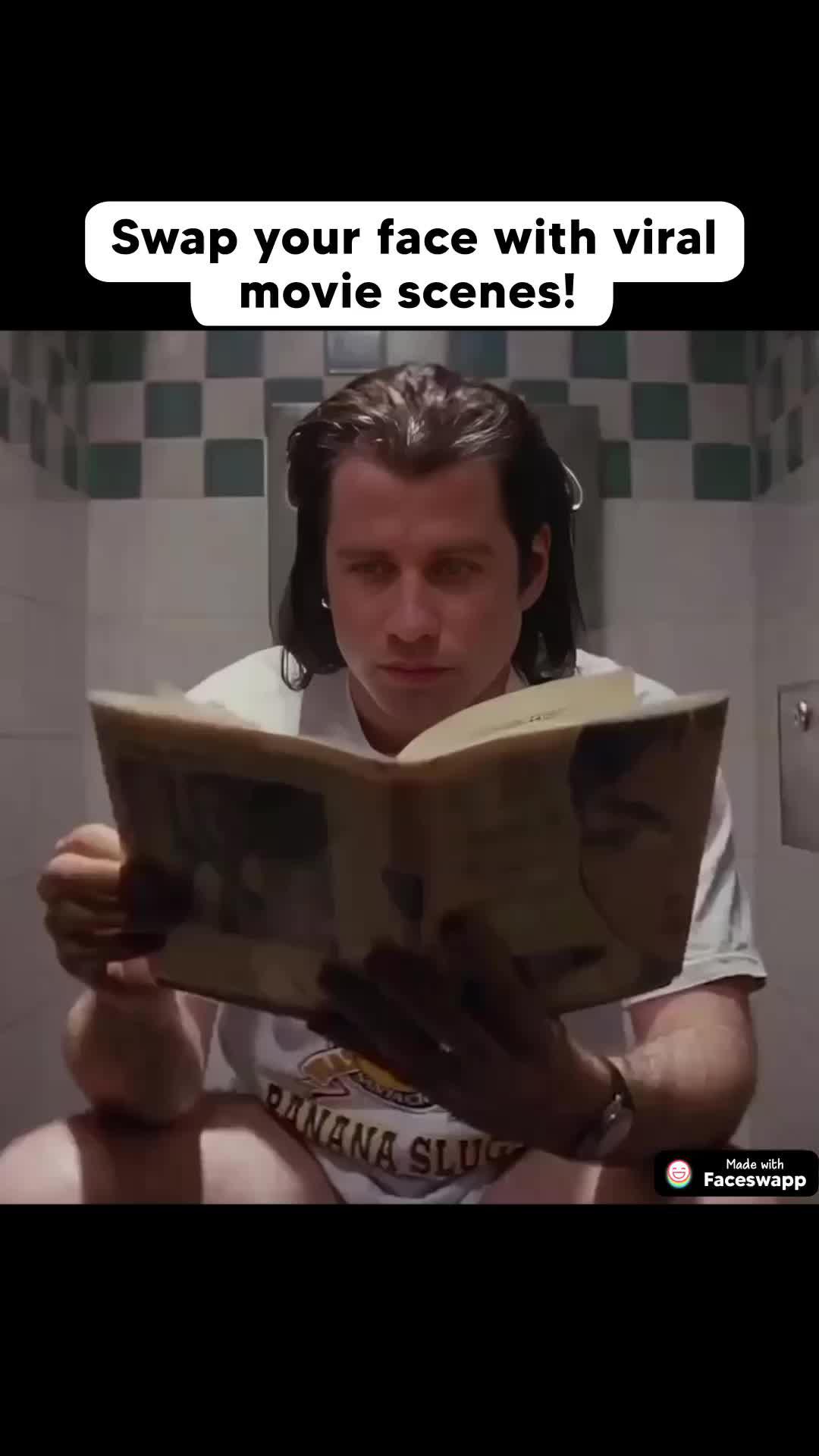 Swap your face with viral movie scenes!