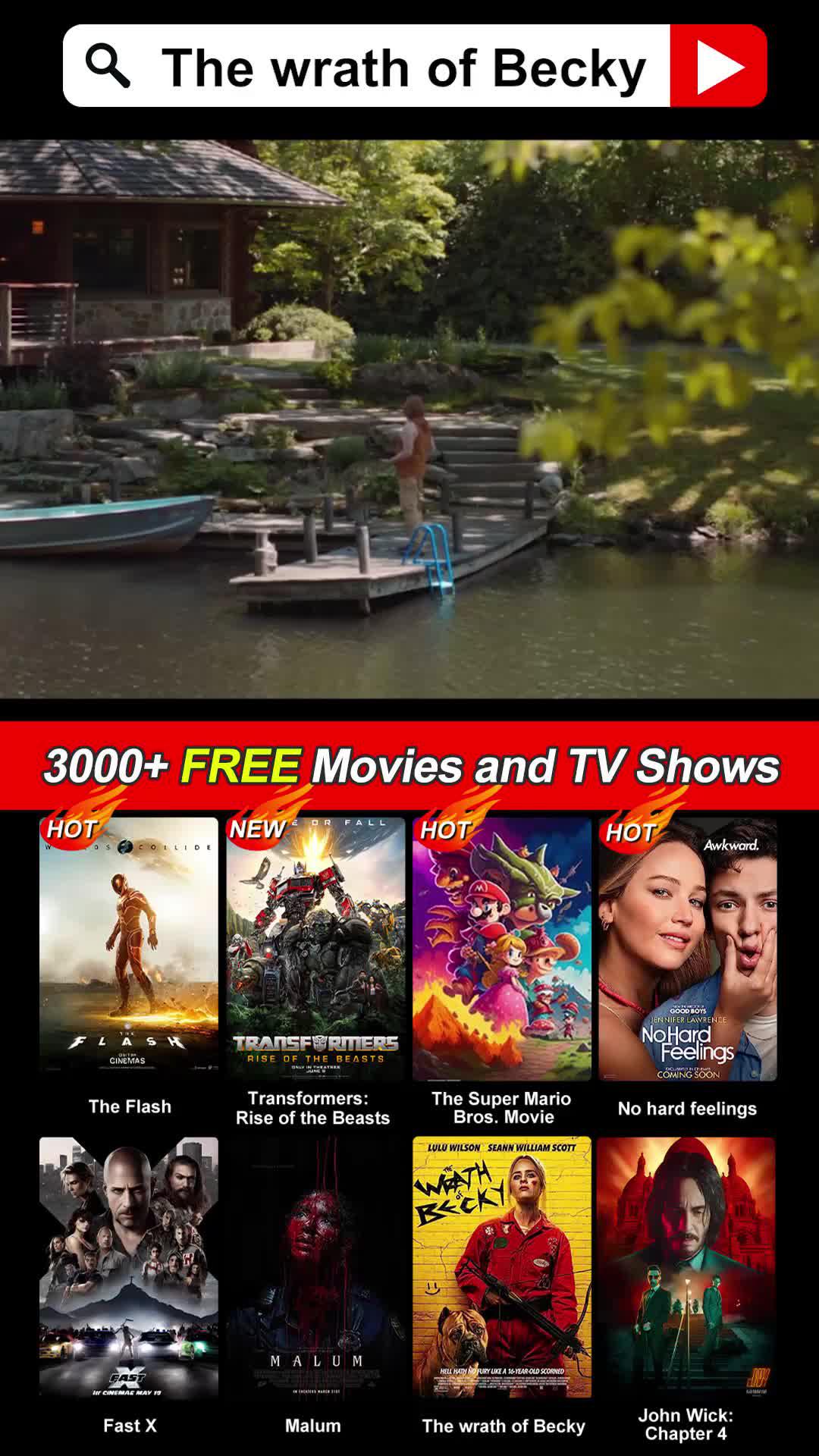 Más de 3000 películas, ¡mira ahora!