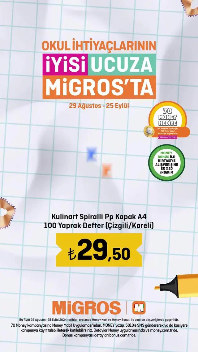 Okul İhtiyaçlarının İyisi Ucuza Migros'ta!