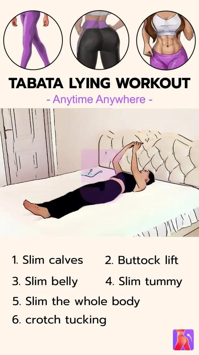 Lazy girl workout! Workout at home at any time, with zero equipment.