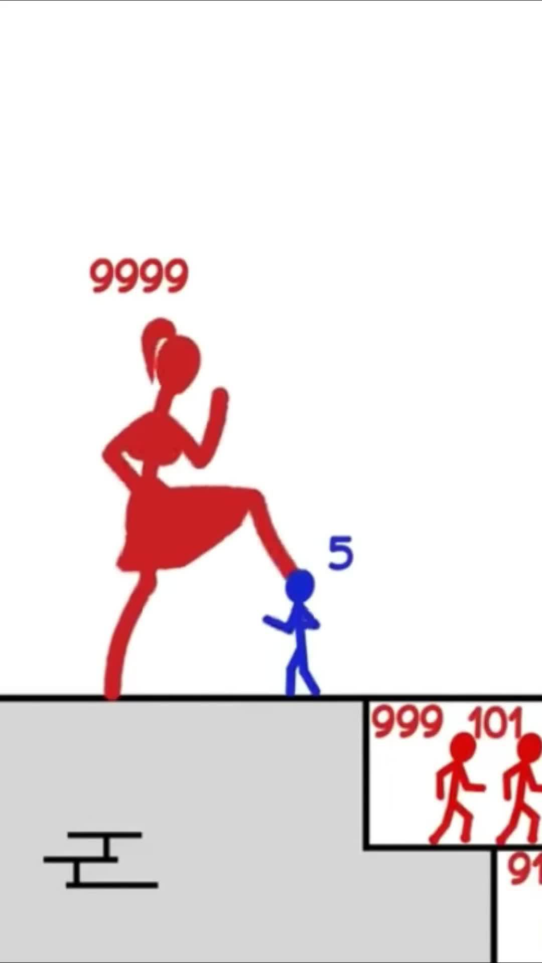 Kill giant bosses to be the mighty stick hero.