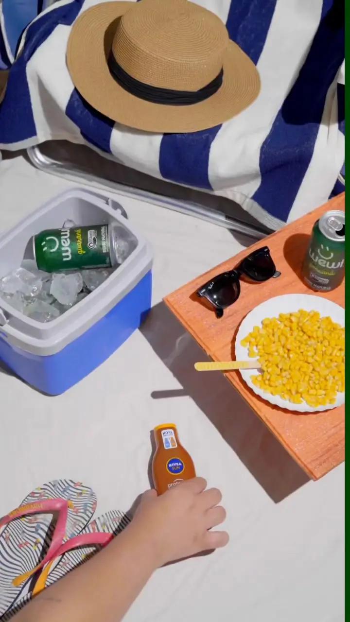 Hoje é dia de praia, bebê! ⛱️ E do protetor solar ao milho da hora do lanche, você encontra no meu app.  Quem vem? #Rappi #rappibrasil #verao 