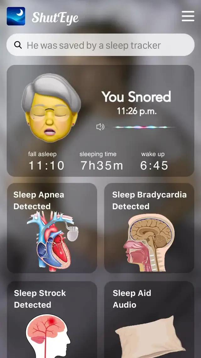 I love this app, it tells how much hours I sleep,what happened at night,and help me get enough sleep