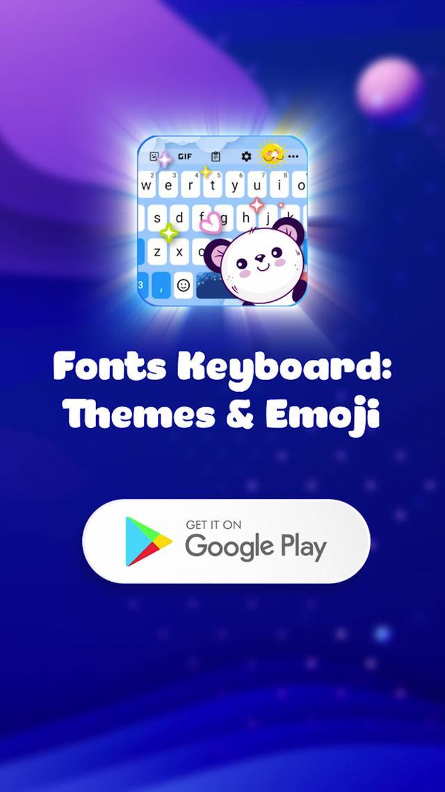 Use Fonts Keyboard to express your every thought and mood . Try it on your phone now!