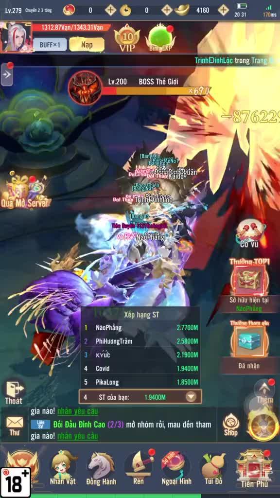 Vào game nhận ngay VIP10.