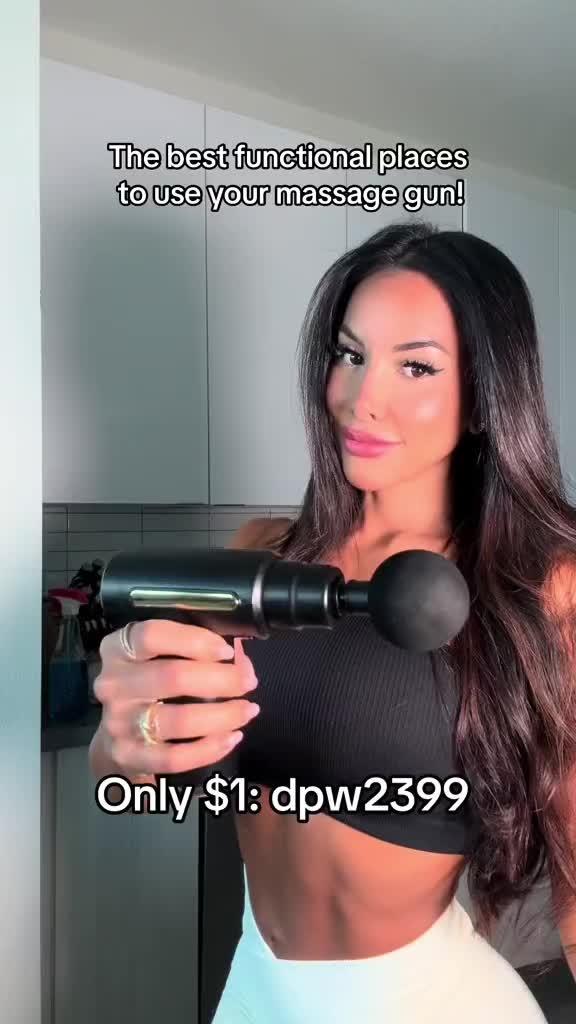 The best ways to use your massage gun💪🏼 I’m using Temu’s which is super affordable and durable🔥  c!0d&: dpw2399 in #temu search bar for only $1 ! 🔗 in bi0!📦🧡 #fitness #temuhaul #temufinds #temumethod #temucodes #temudealcode #viral #trending #foryou