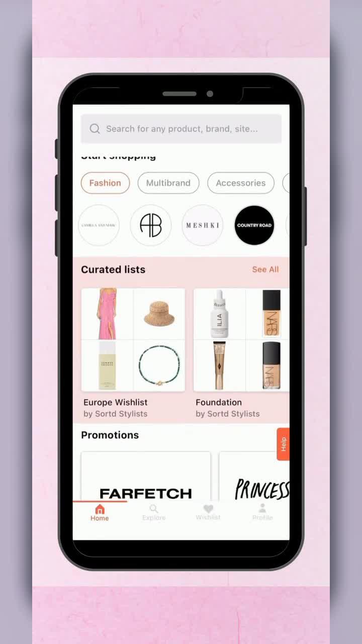 Our wishlist app helps you centralise items from any online store, helping you decide what to buy.