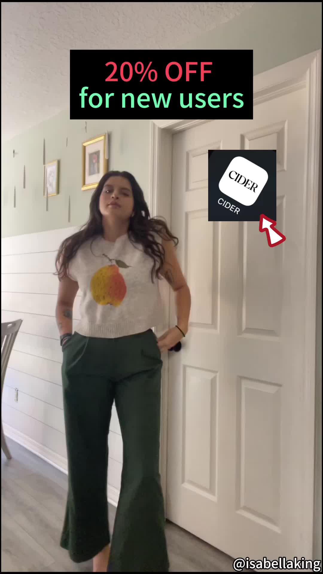 Elevate your style with CIDER. New users save 20%.