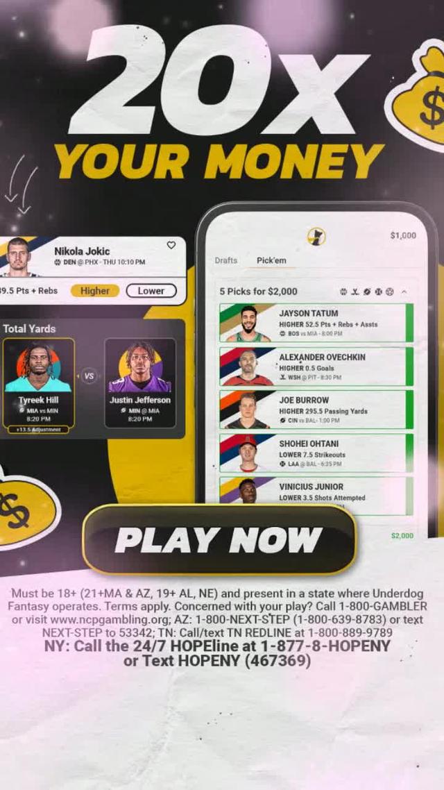 Turn $5 into $100! Play now to win up to 20x today!