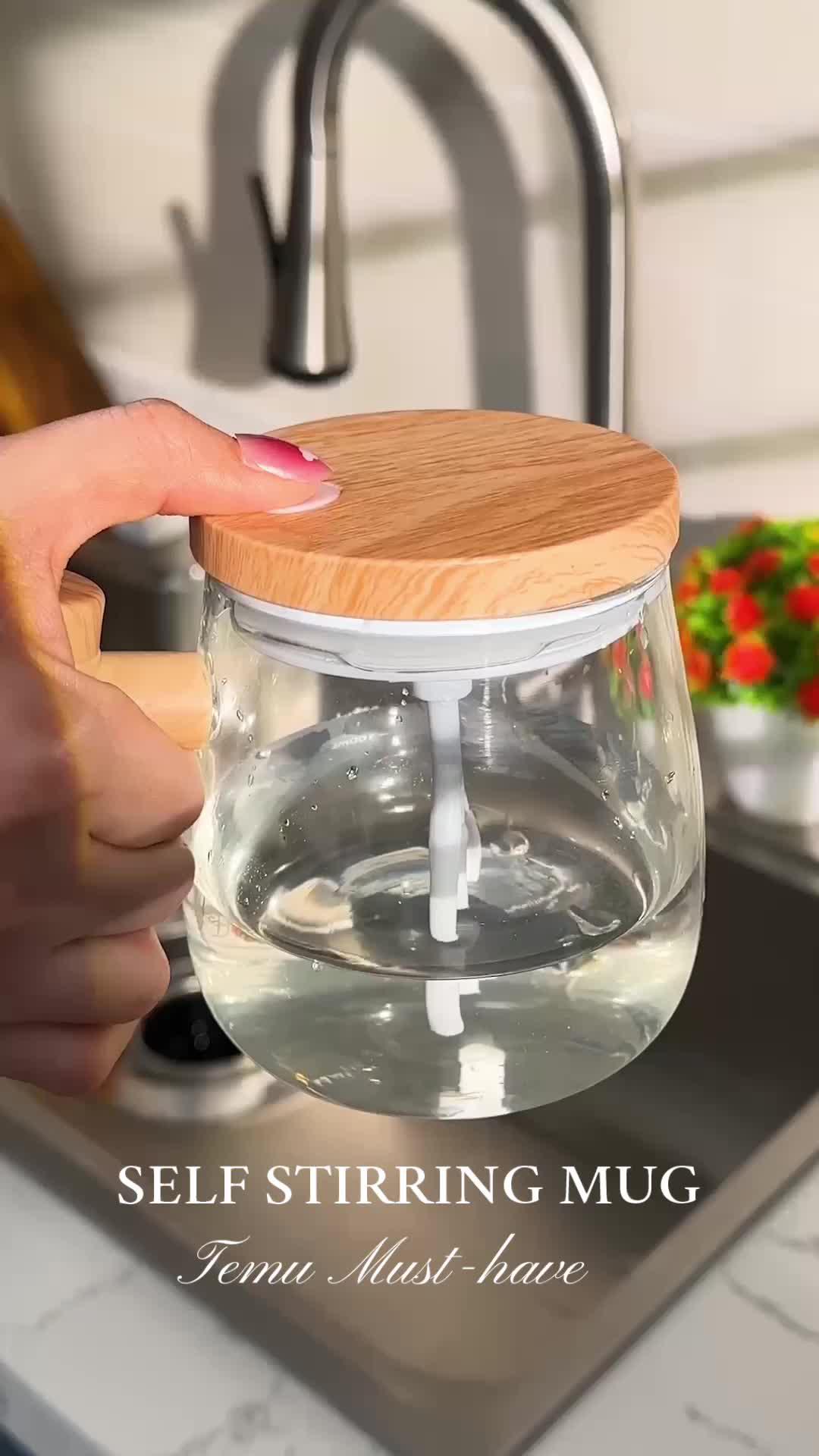 Sip in style with our self-stirring mug! ☕️✨🔍 Search dne5674 on Temu for this amazing product. #Temu