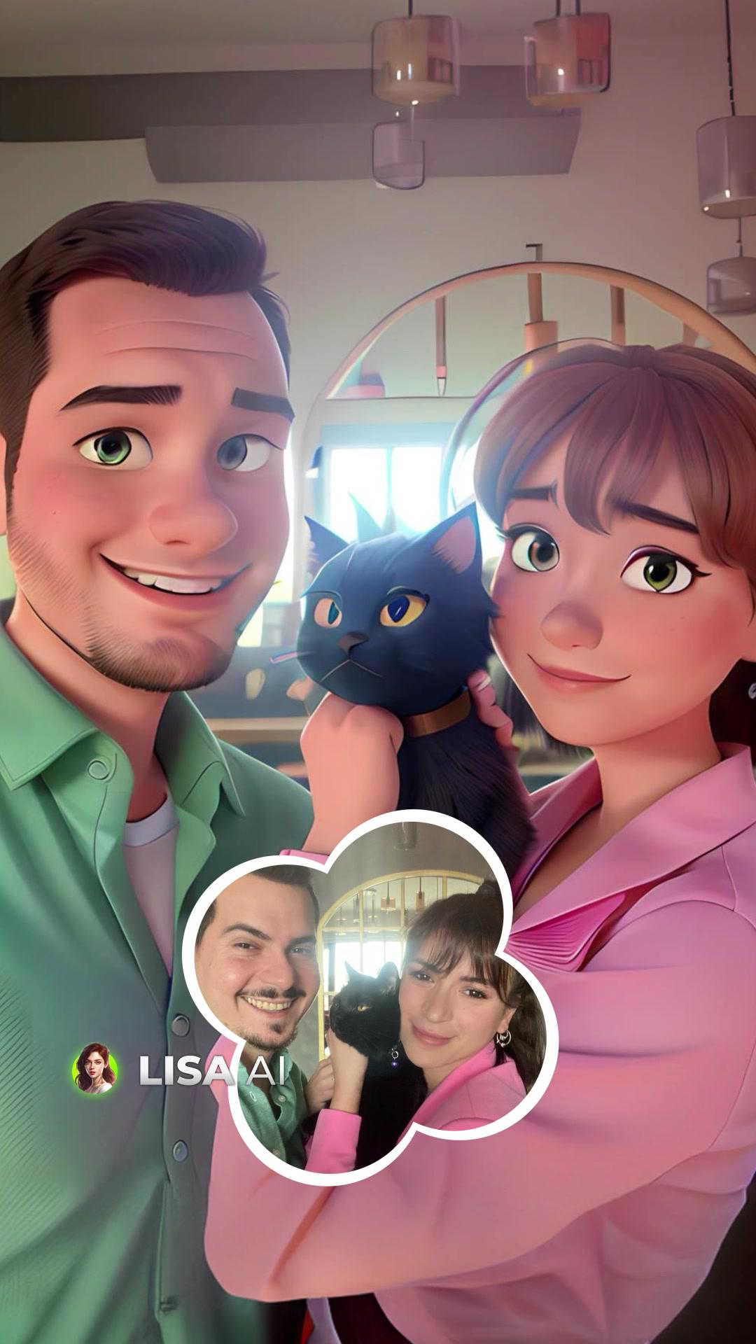 This trend is so cute 🥹 #pixarcoupleschallenge #pixarcoupletrend #disneypixar @lisa_ai_generator