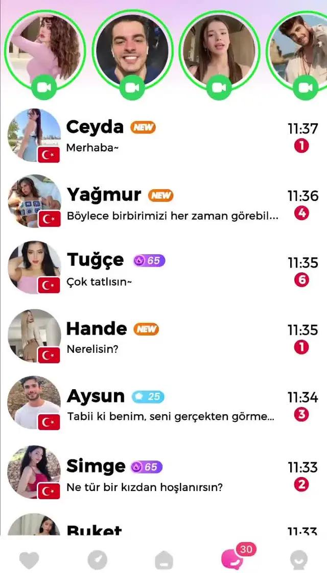 Canlı sohbetin keyfini çıkarın.