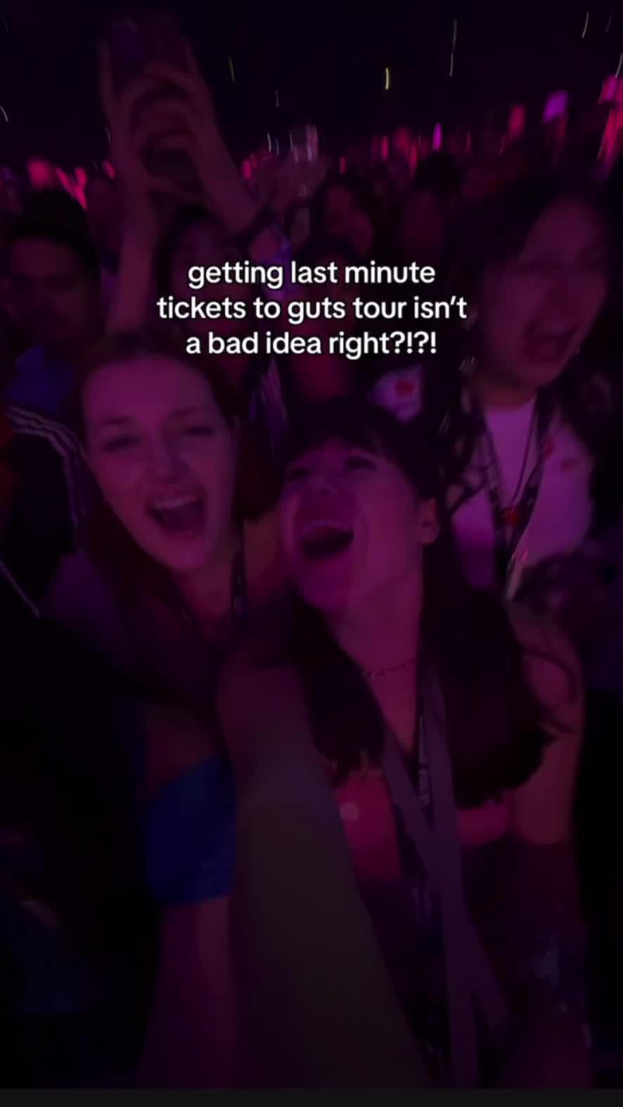 i <3 guts tour! @Gametime #gametimeapp  #GUTStour #oliviarodrigo