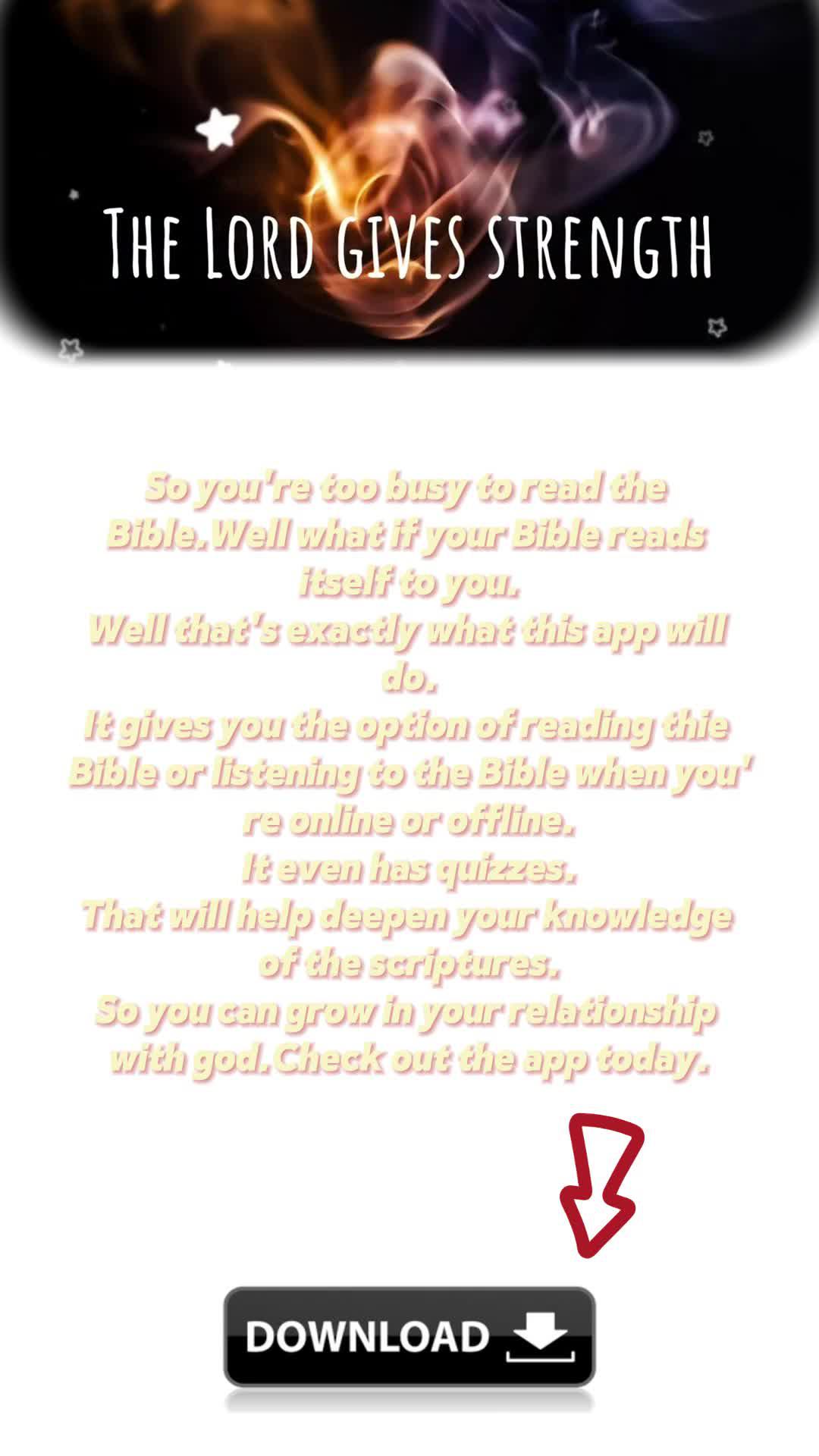 This app is 100% free and you can open the app to listen and read the Bible anytime and anywhere.