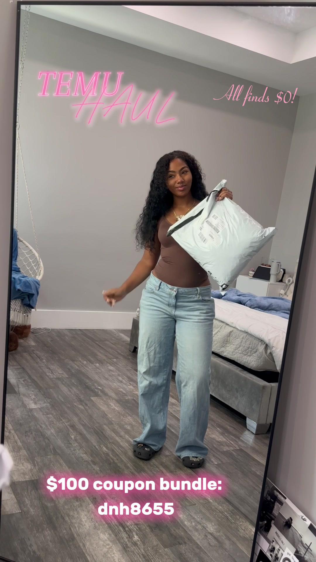 So many cute finds!!! 🔍code: dnh8655 or 🔗 in bi0 for #temu $100 coupon bundle! FREE shipping and FREE returns  #temufinds #tryonhaul #summeroutfitinspo #summeroutfits #summer2024 #ootd #grwm #fyp #foryou