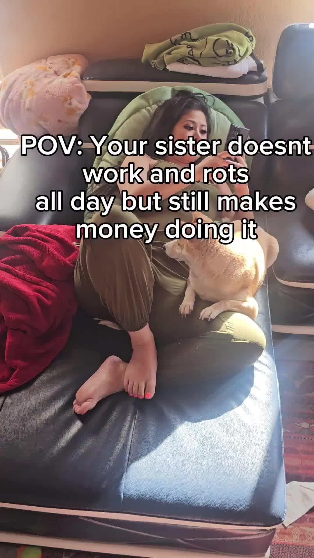 She's just slacking off?!