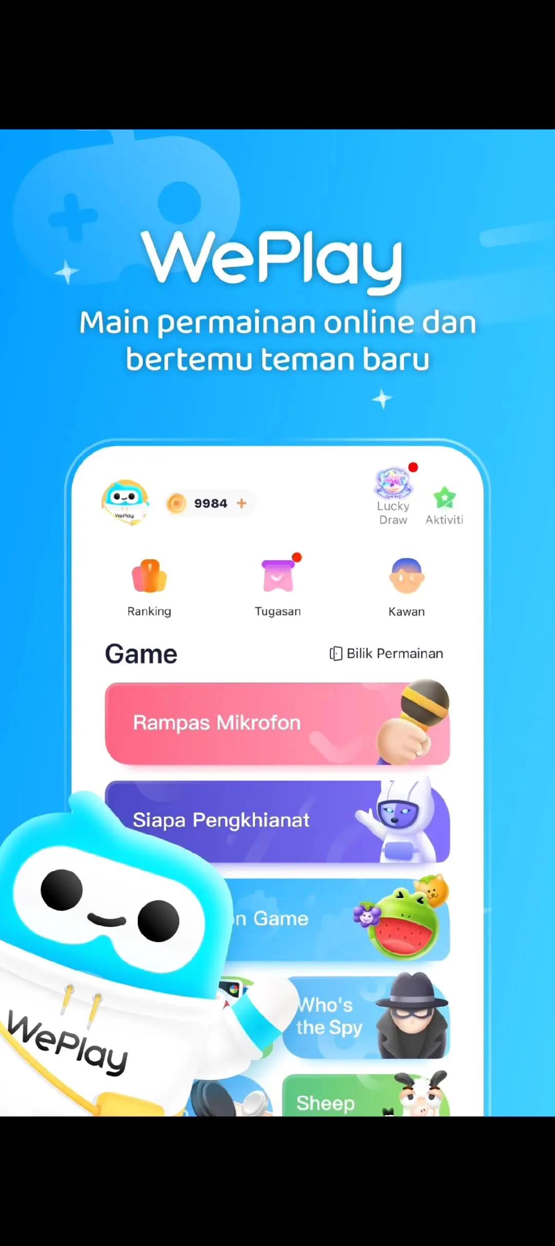 WePlay ini cocok banget dimainin pas waktu luang kalian, tidak hanya tebak gambar, masih banyak gane yang bisa kalian mainkan di WePlay #keseruanWePlay #DrawandGuess #GuessMyDrawing #weplay 