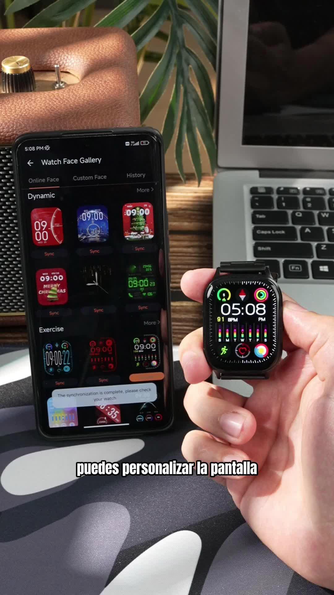 ¡No creerás el poder que tendrás en tu muñeca con este reloj inteligente! Olvídate de sacar tu teléfono para todo; con un giro de tu muñeca, estarás conectado al mundo. Experimenta la libertad de atender llamadas en movimiento y rastrear tu salud con tecnología de punta. Y lo mejor de todo, te acompaña en cada aventura con su durabilidad superior. 💪⌚️ #RelojInteligente #TecnologiaEnTuMuñeca #ConectadoAlMundo #SaludYEstiloDeVida #AventuraYEstilo