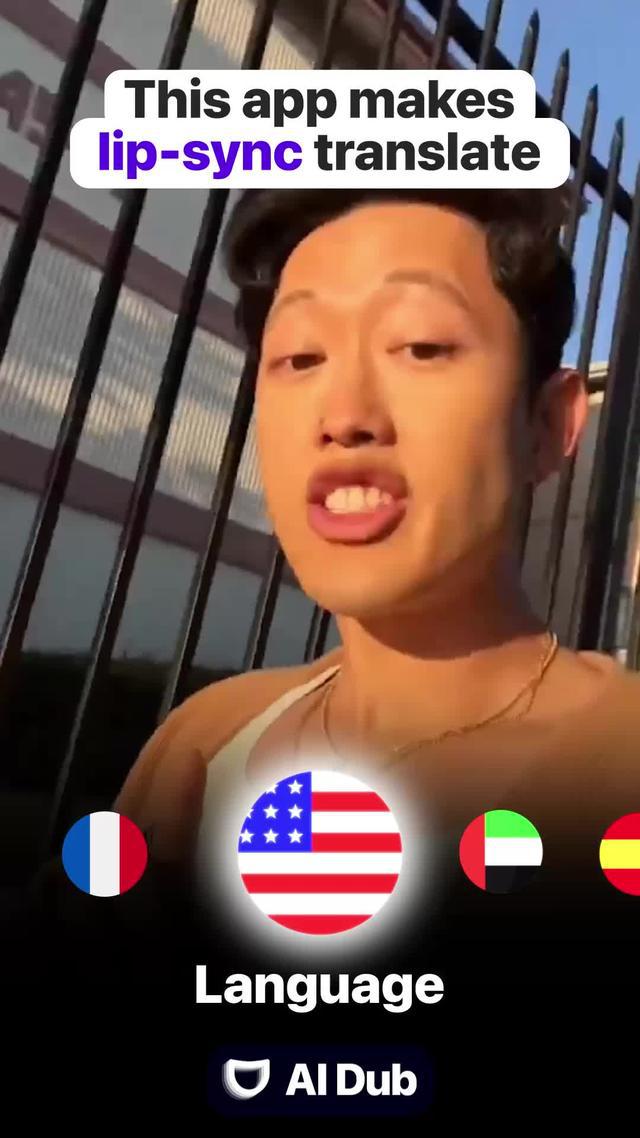 This app translate any self video to any language!