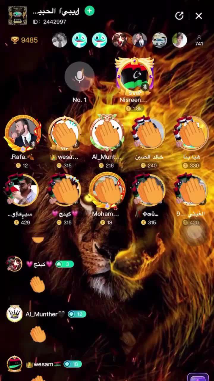 نريد إجراء دردشة صوتية