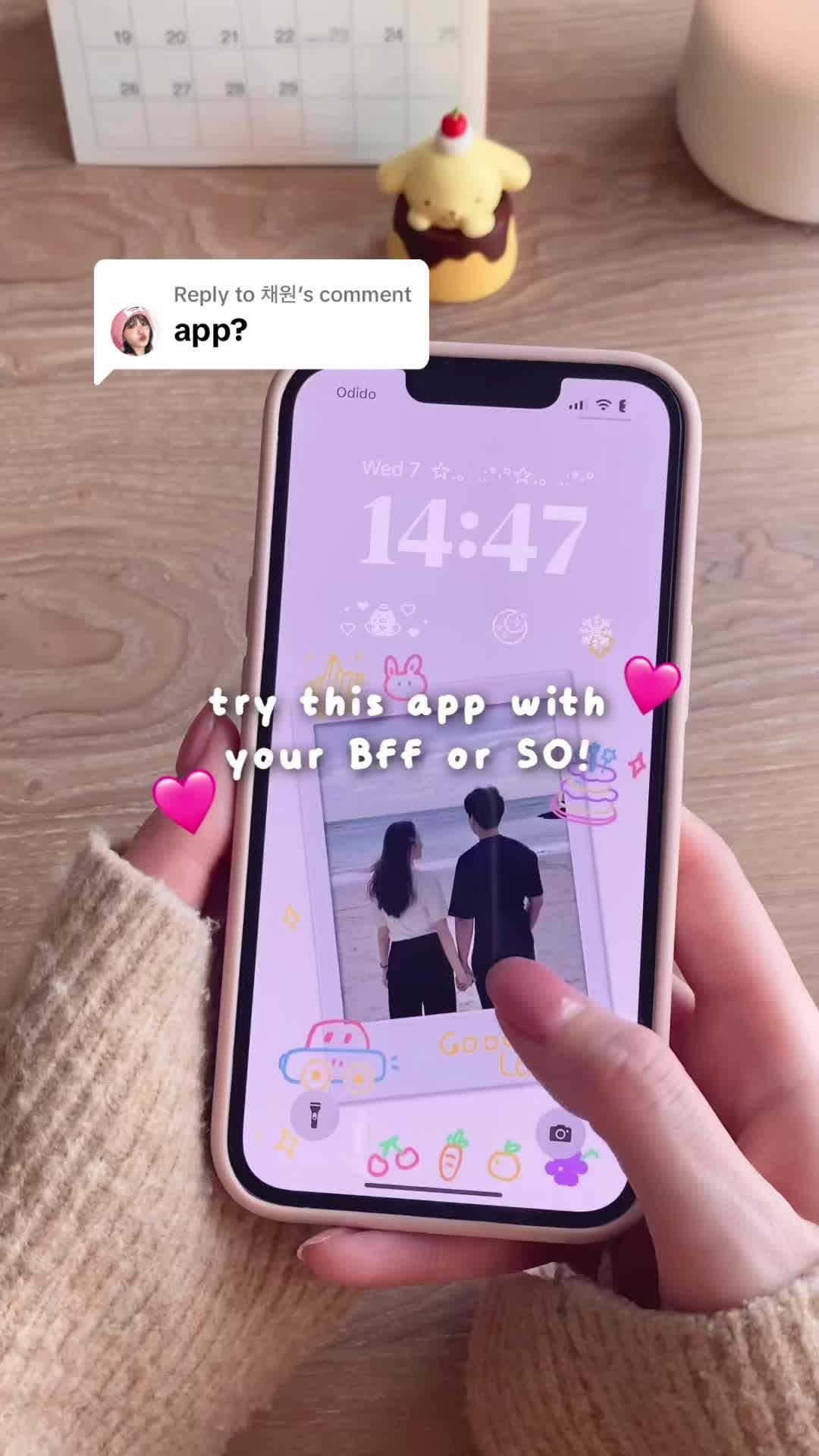 Replying to @채원 wallpapers and widgets to try together with your loved ones 💞 #widget #couple #micowidget #widgetapp #iphone #widgets #homescreen #lockscreen #iphonewallpaper #wallpaper #iphoneapp #app #cuteapp #ios17