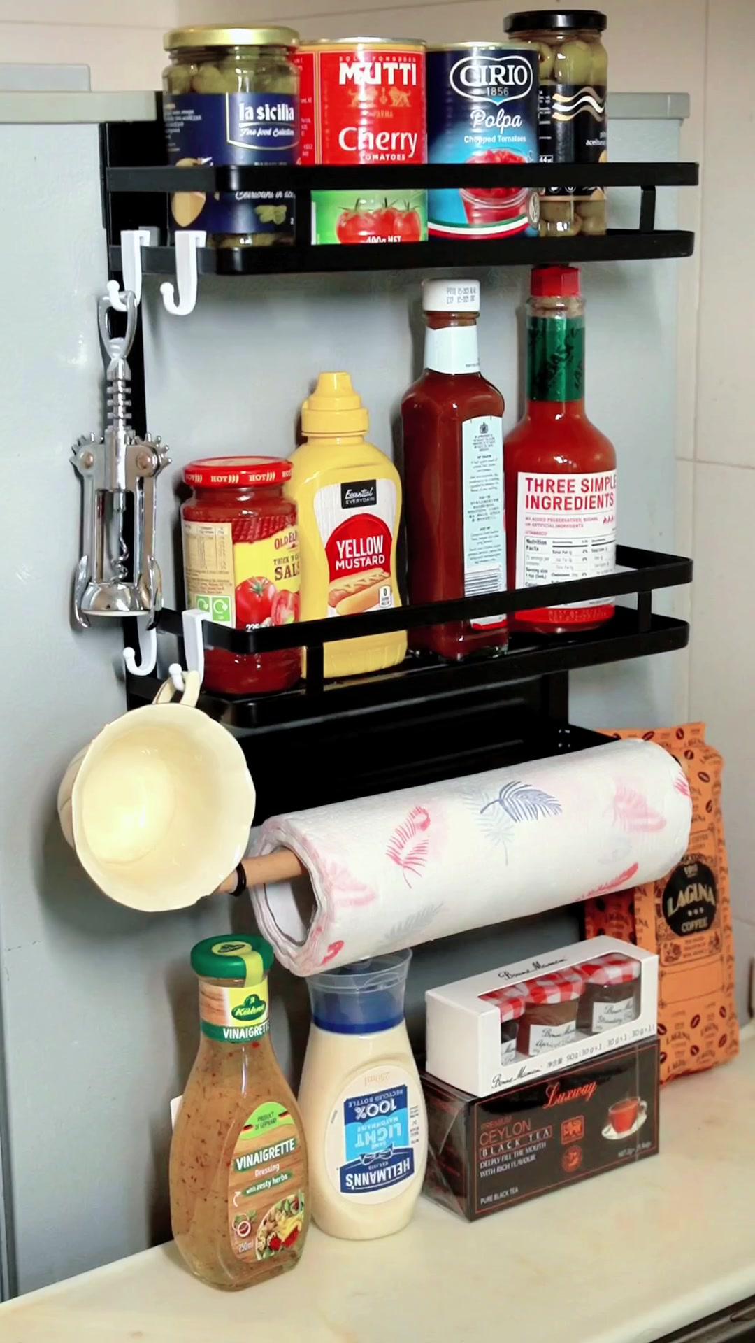 Download #temu and get the magnetic refrigerator organizer for free! 🆓