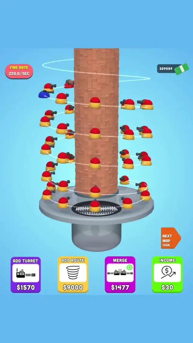 Place your turrets and destroy the tower!