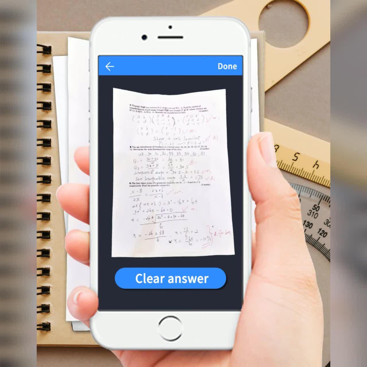 Easily scan Test Paper, remove handwriting, improve learning efficiency!