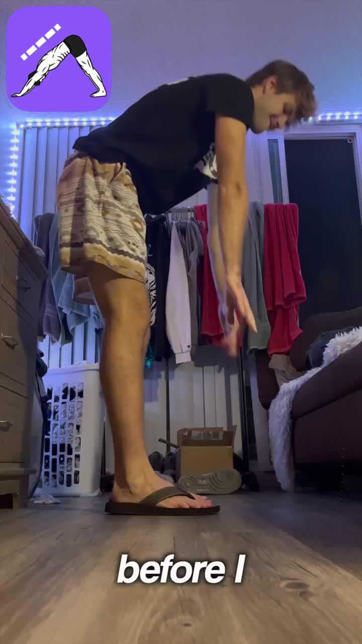 It is time to touch your toes!