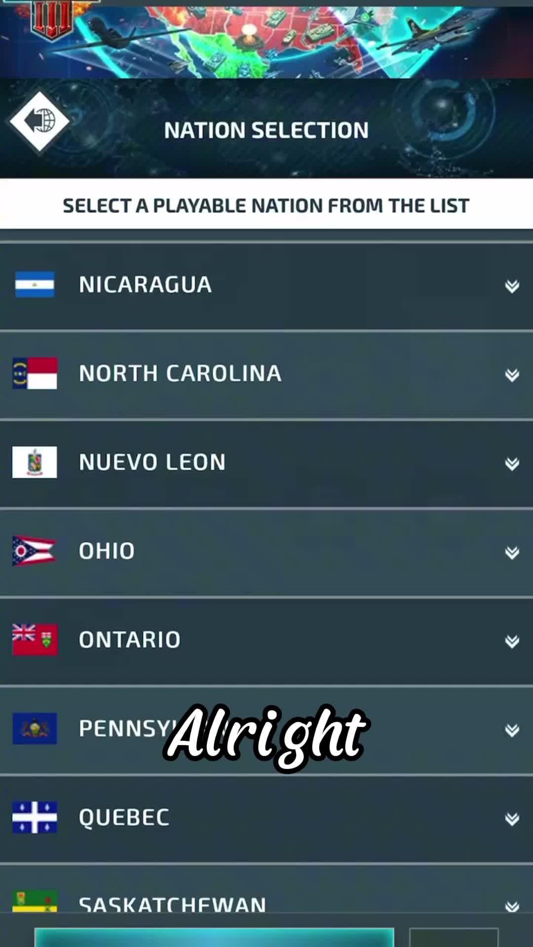 The World War 3 simulation