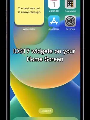 iOS17 widgets on your home screen