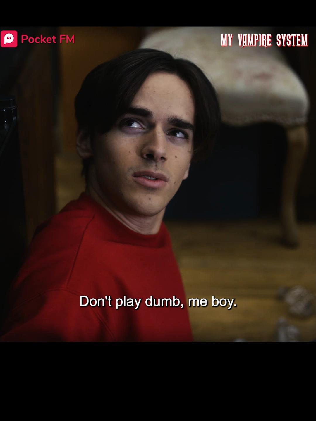 Yearning for change, he grapples with fate's shifting sands. #fyp#myvampiresystem #highschool #vampire #pocketfm #bloodsucker #fantasy #chat #bats #undead #pocketfm #pocketfmfantasy