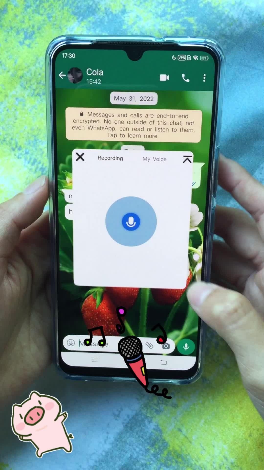Voice changer that can be used for chatting, singing and playing games
