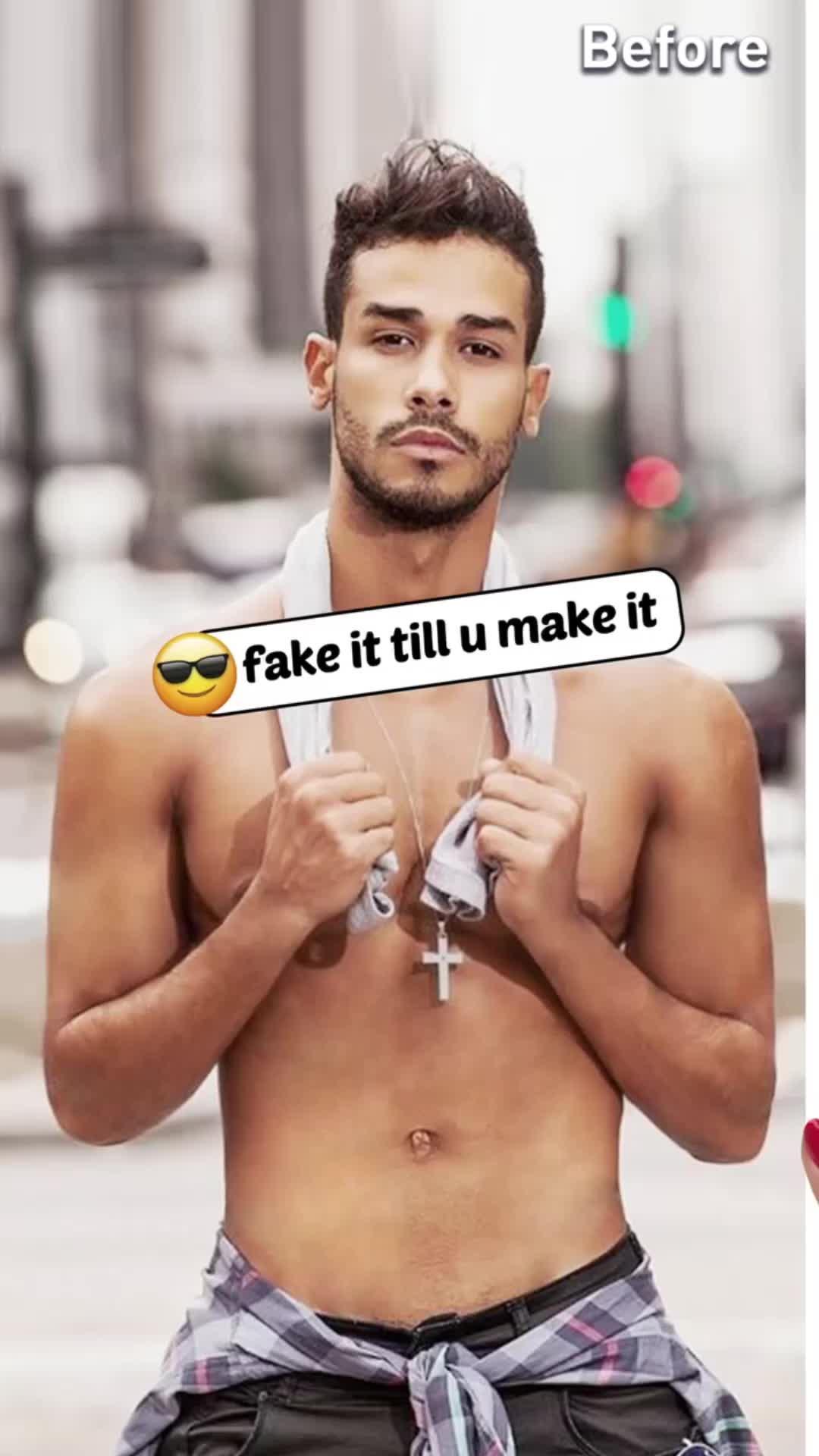 AI body shape and muscle beautification with one click, download for free to try