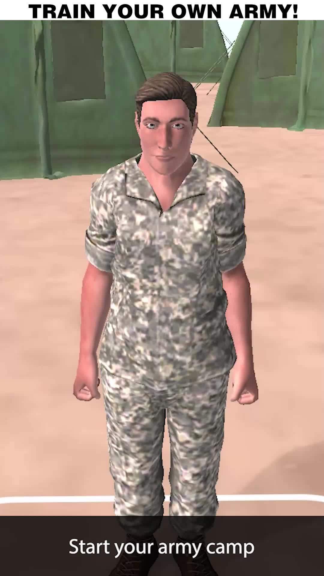 Army commander at battle front