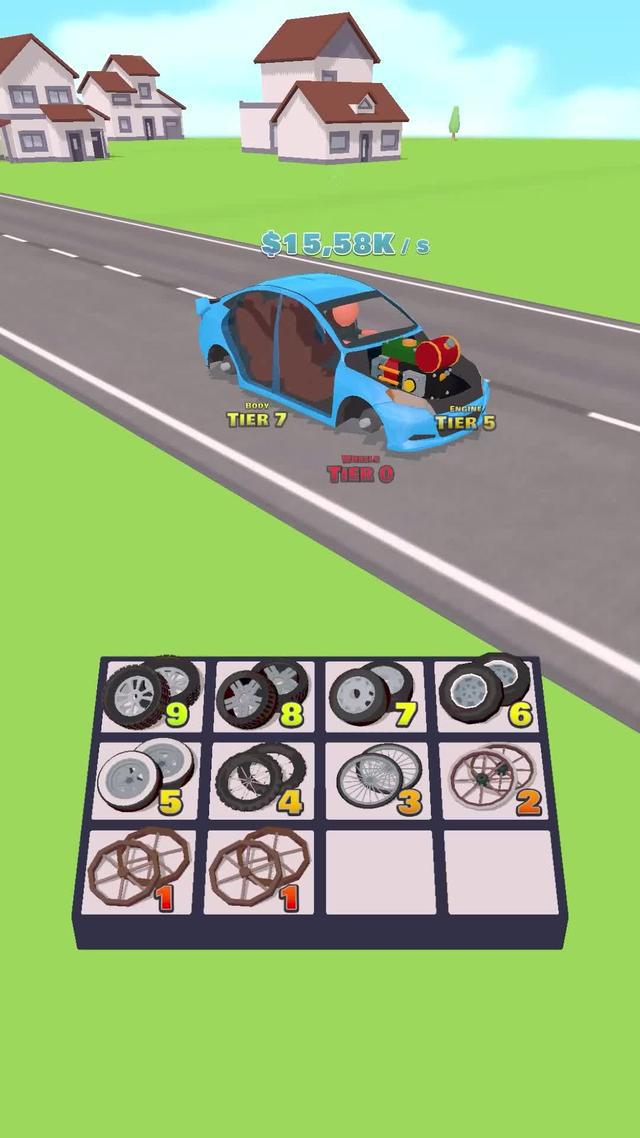 Merge your car and win the race!