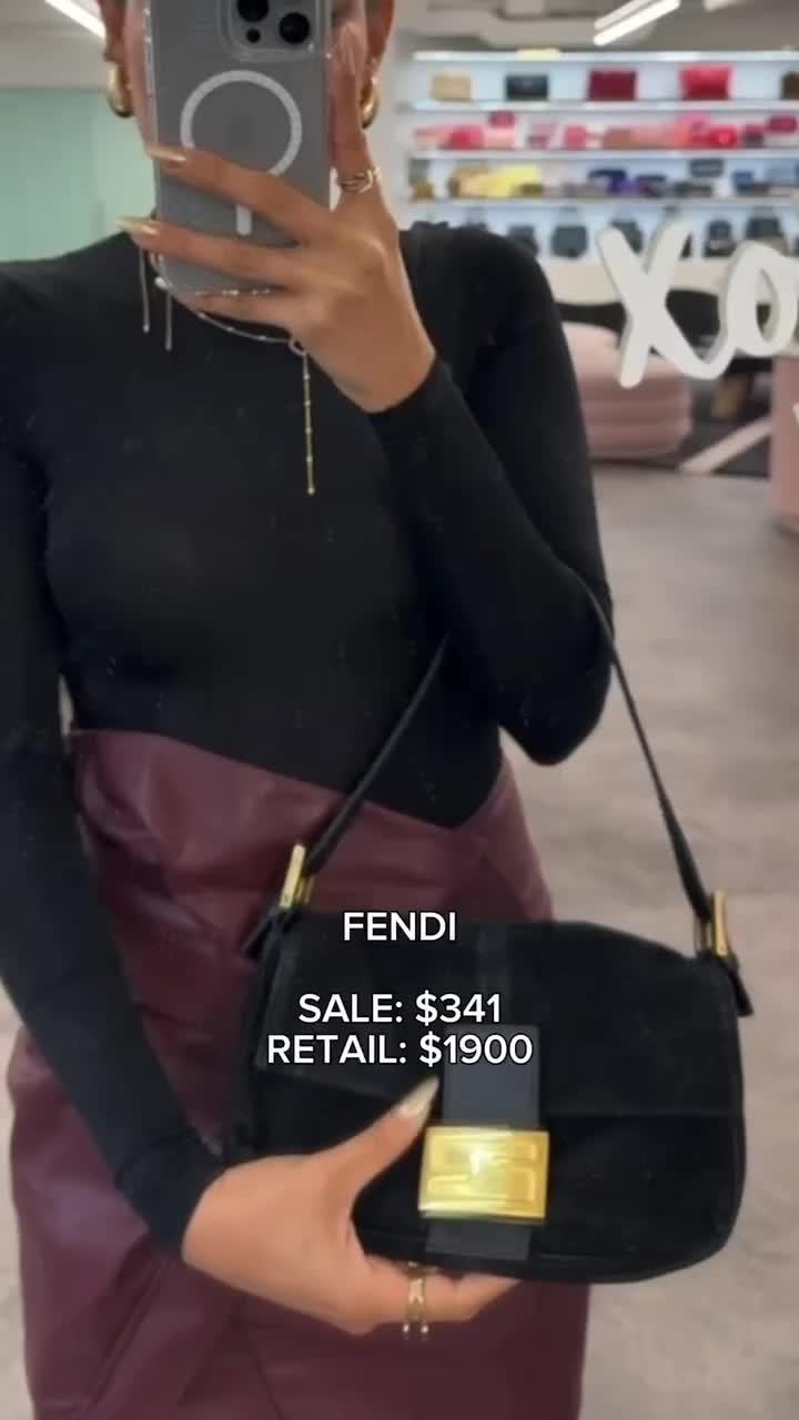 $341 Fendi bag from $1900. Crazy steal! Download to shop.