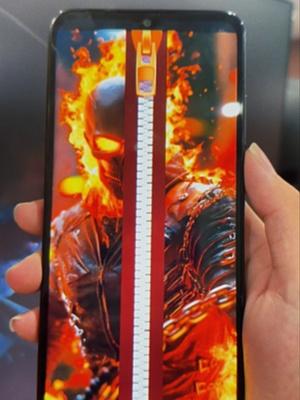 🔥 Unlock your phone with Ghost Rider style! Get the ultimate zipper lock screen now! 💀 #GhostRider #LockScreen #WallpaperMagic #CustomizeYourPhone