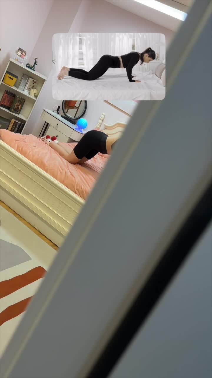 Lazy girl workout! Workout at home at any time, with zero equipment.