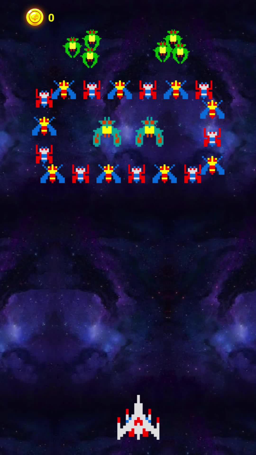 Galaga—スペースシューティングゲームの新バージョン