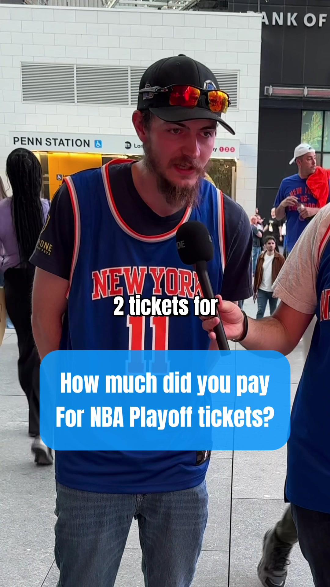 Asking fans how much they spent on NBA tickets 👀 #nba #nbaplayoffs #tickpick #stubhub #basketball #sports #knicks