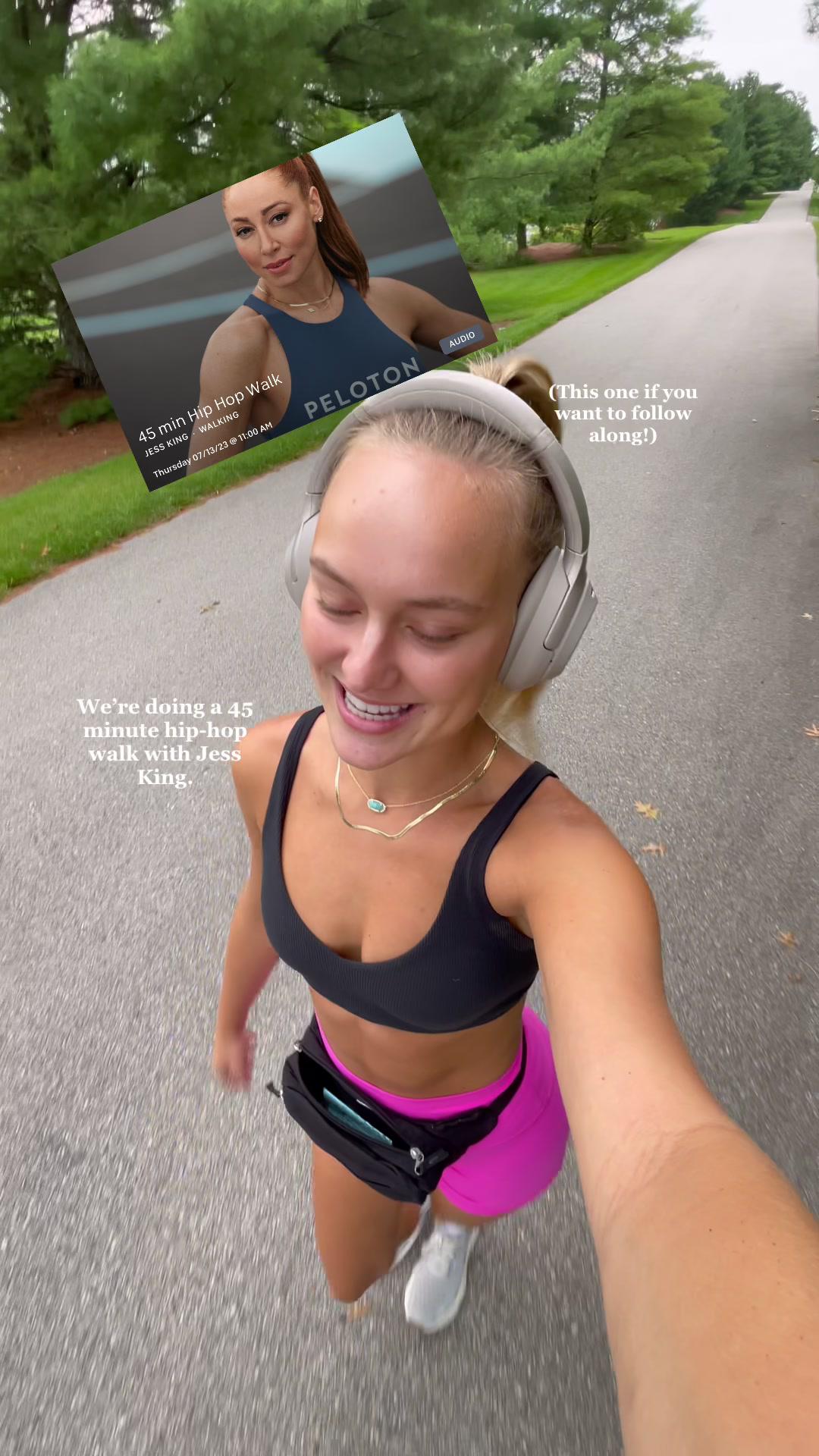 You all know I love my daily walks. Check my latest walk vlog made better with the @Peloton app. Try it for free today! #ad #fitness #walkvlog #hotgirlwalk #peloton #fit