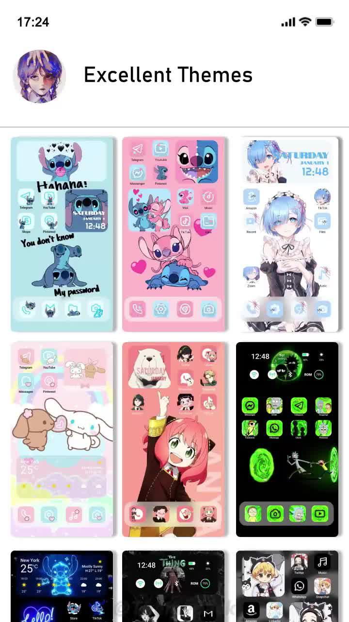 Set exclusive widgets & themes for your Phone!