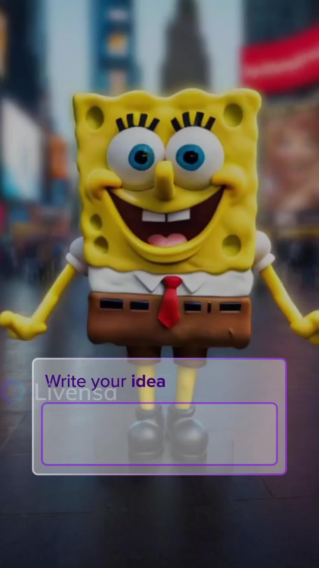 Create Al videos with your own words on mobile