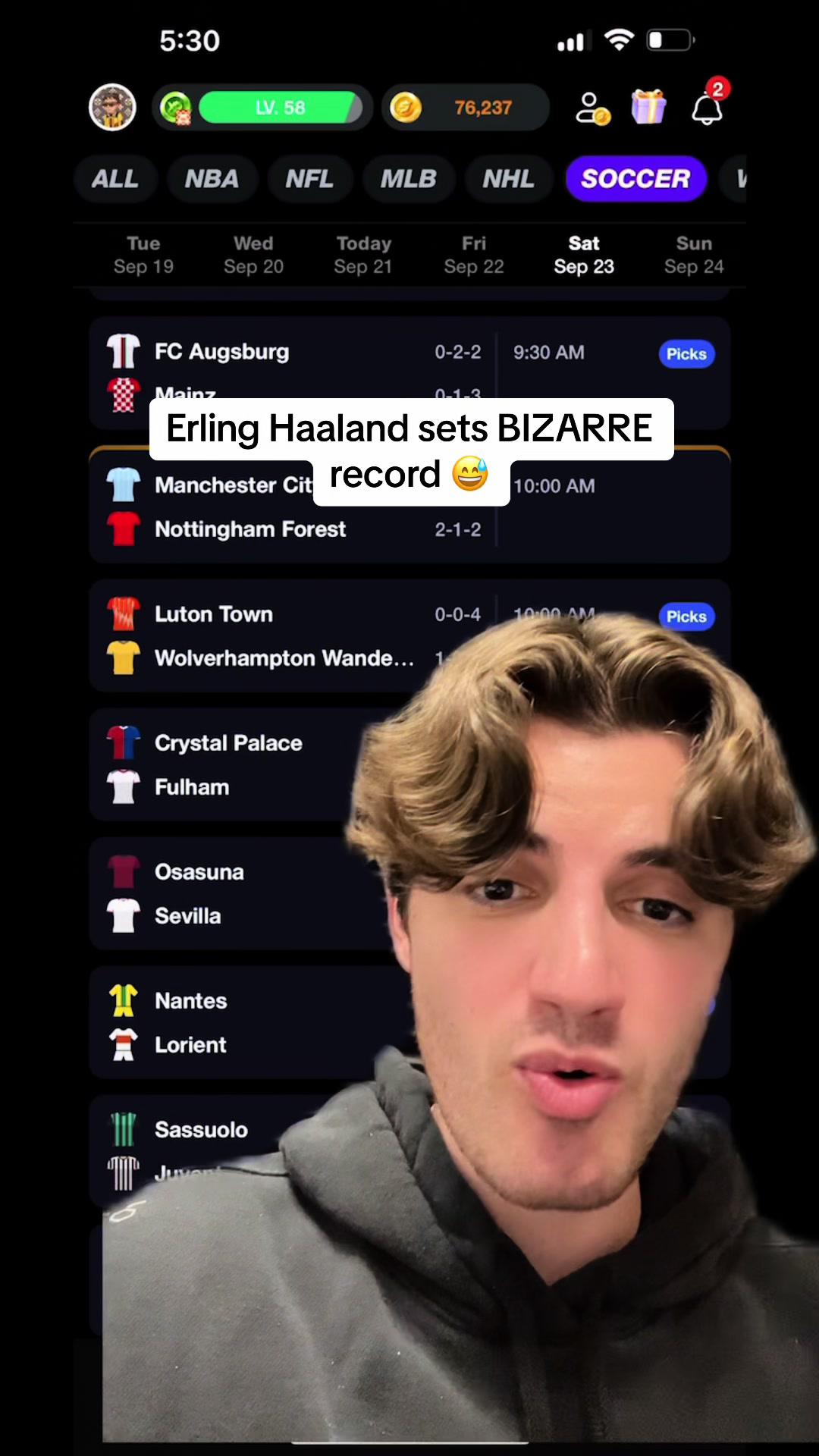 #greenscreenvideo Erling Haaland is set up for a HUGE game 👀 #mancity #erlinghaaland #epl #futbol #sports