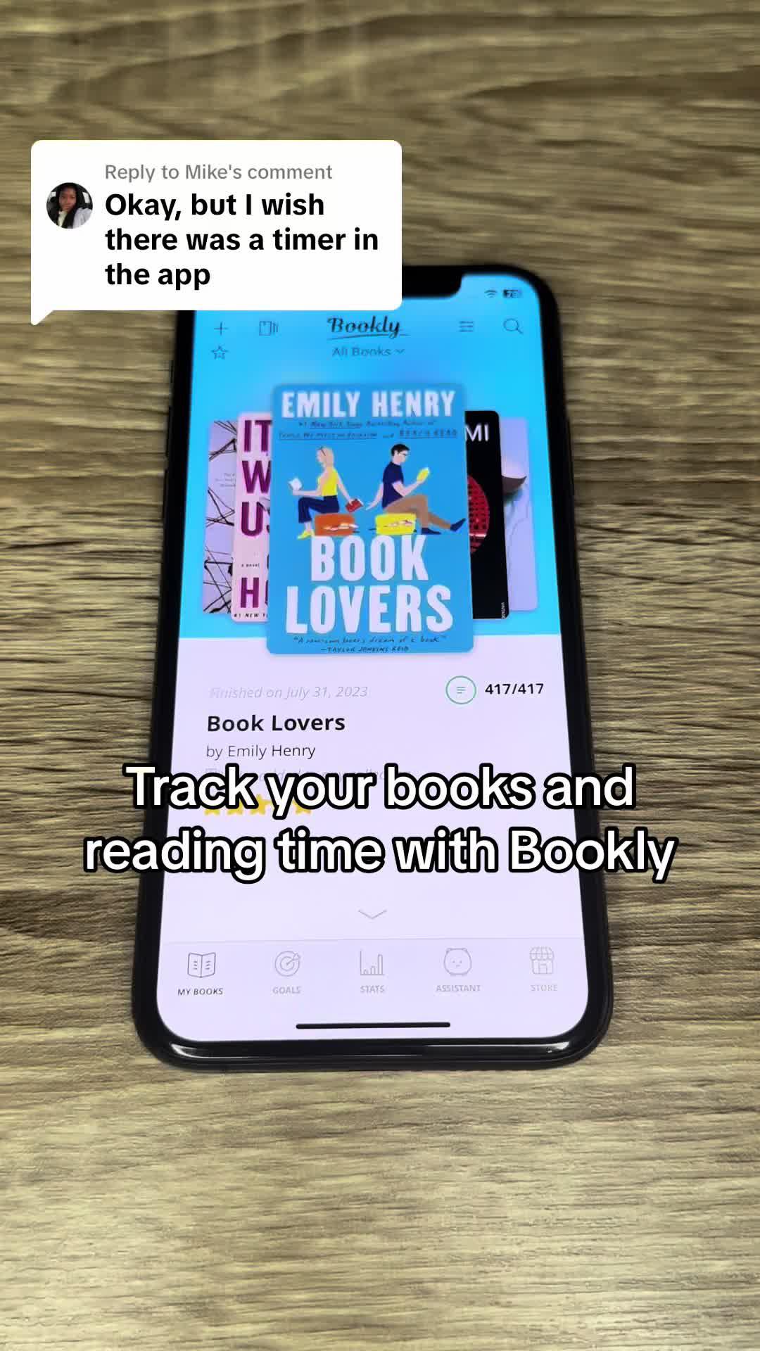 Replying to @Mike track your reading time get stats and earn achievements and complete goals #booktracker #booktok #bookly 
