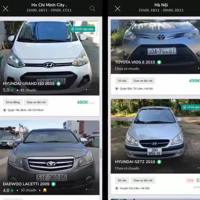 GIÁ THUÊ XE CHỈ 450K