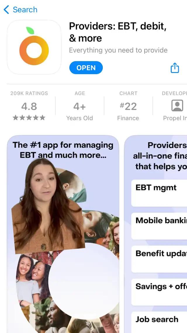Conveniently check your EBT balance for free with the Providers app.